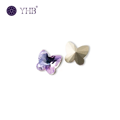 تیتلی پوائنٹ واپس فینسی ہاٹ فکس Rhinestones